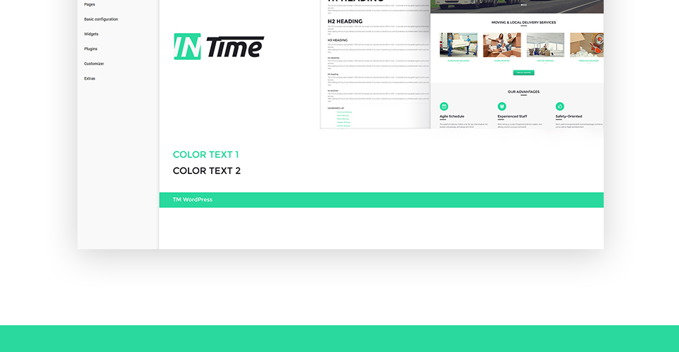 услуги доставки wordpress тема