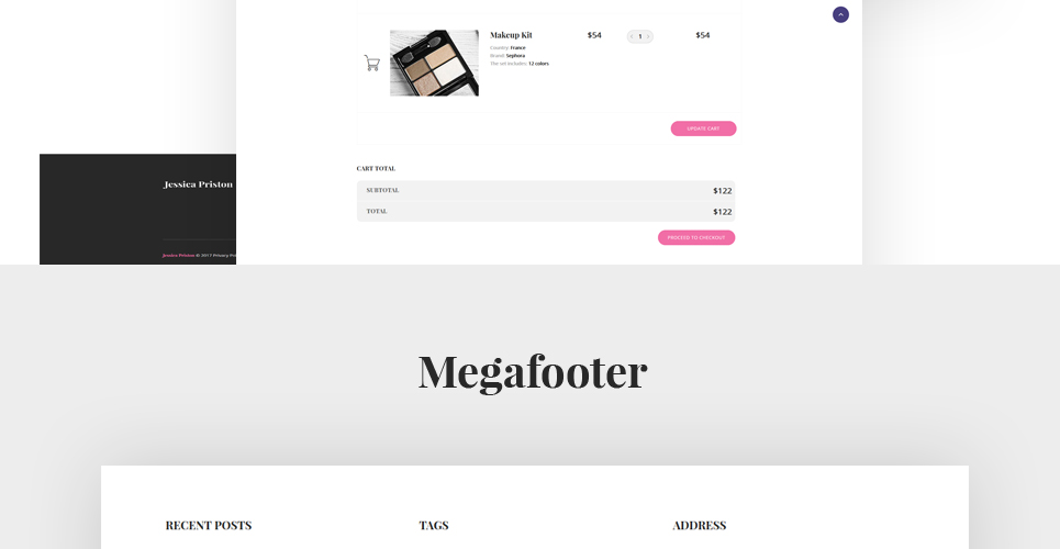 адаптивный многостраничный шаблон сайта makeup services