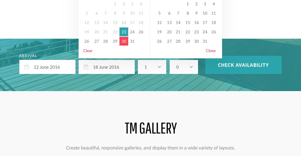 small hotel responsive wordpress theme