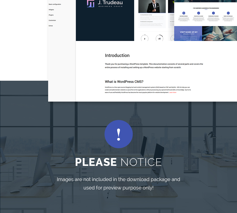 бизнес-тренер wordpress тема