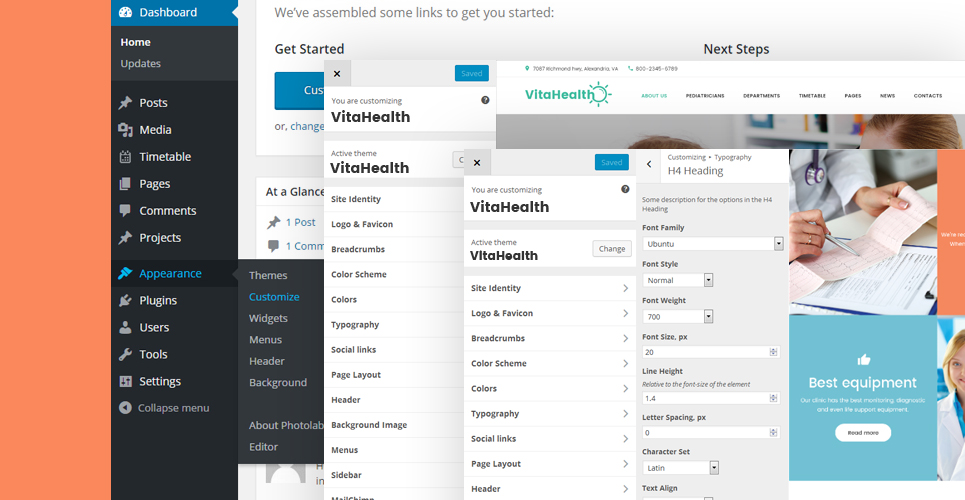 детская клиника отзывчивая медицинская тема wordpress