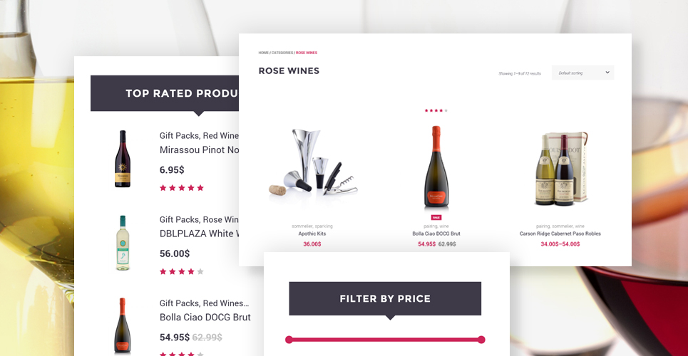 chef plaza food and wine store тема woocommerce