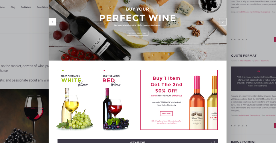 chef plaza food and wine store тема woocommerce