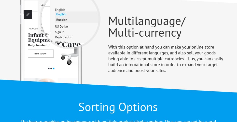 шаблон opencart магазина медицинского оборудования