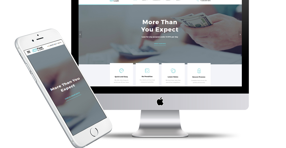 многостраничный шаблон сайта mortgage solutions