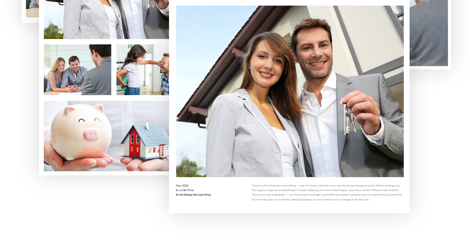 многостраничный шаблон сайта mortgage solutions