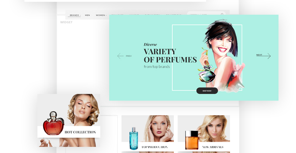 парфюмерия и одеколон магазин prestashop тема