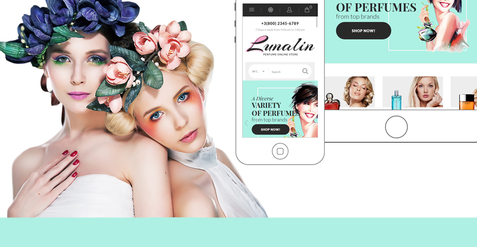 парфюмерия и одеколон магазин prestashop тема