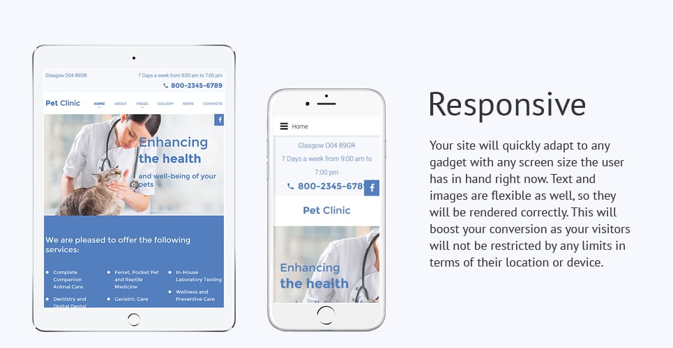 отзывчивый шаблон joomla vet medicine responsive