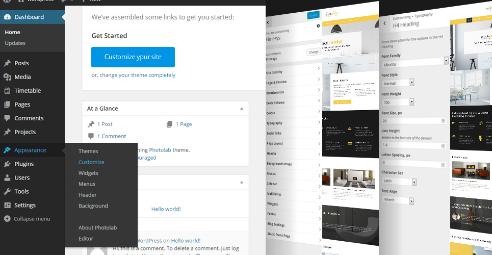 тема wordpress для мебельной и производственной компании