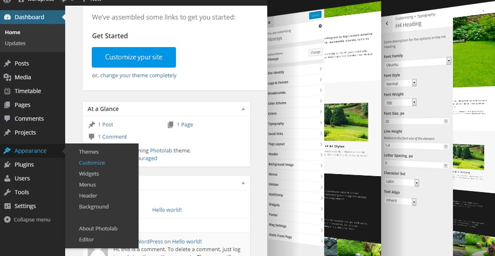 экстерьер, сад и ландшафт wordpress тема