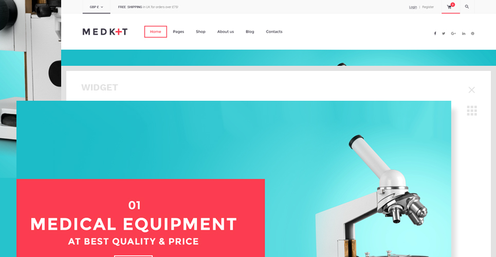 медицинское оборудование woocommerce тема