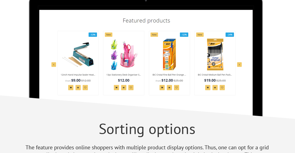 канцелярский магазин отзывчивая тема shopify