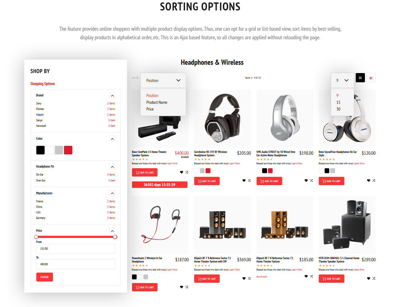 аудио магазин magento тема