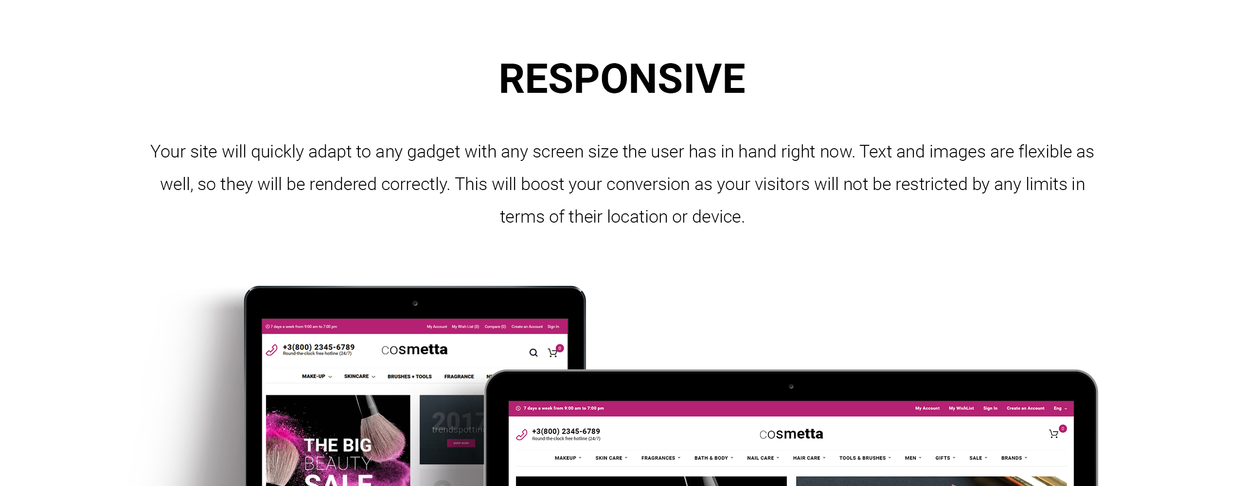 магазин косметики magento theme
