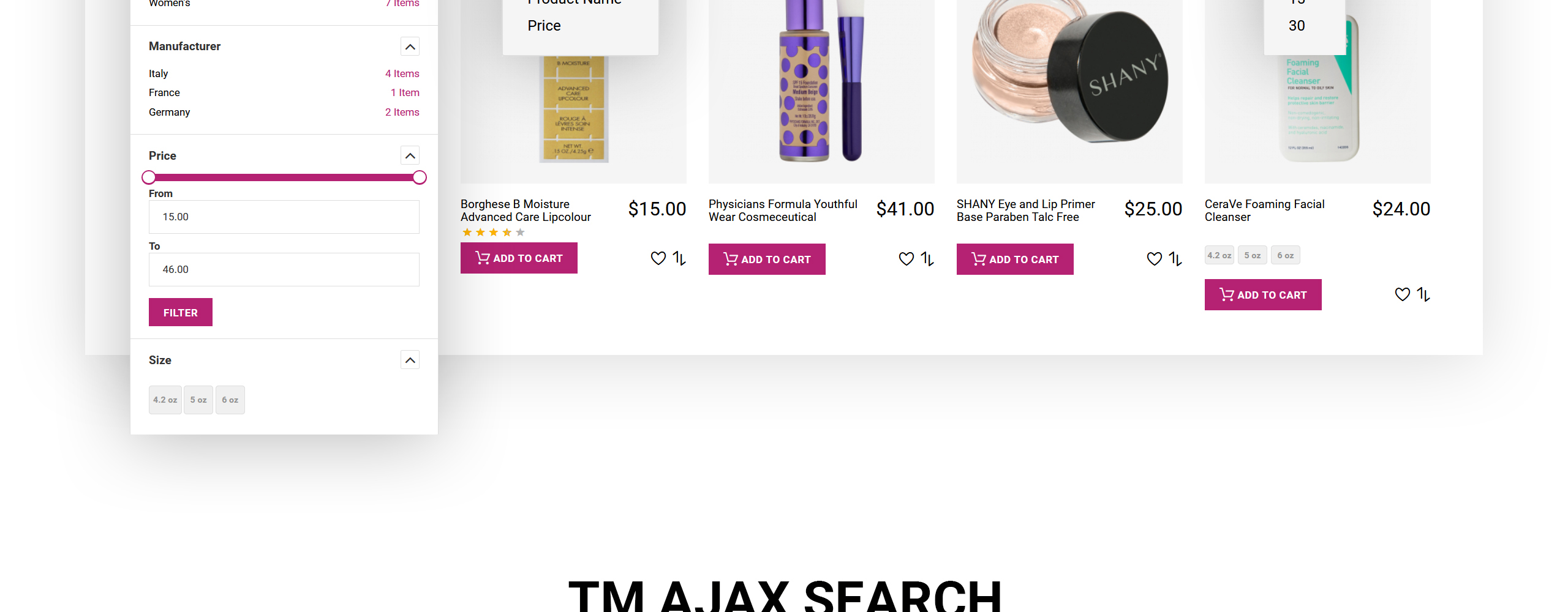 магазин косметики magento theme