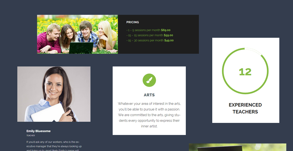 high school education отзывчивая тема wordpress