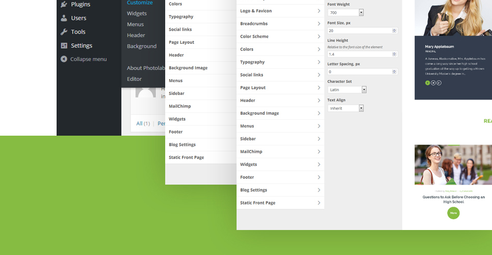 high school education отзывчивая тема wordpress