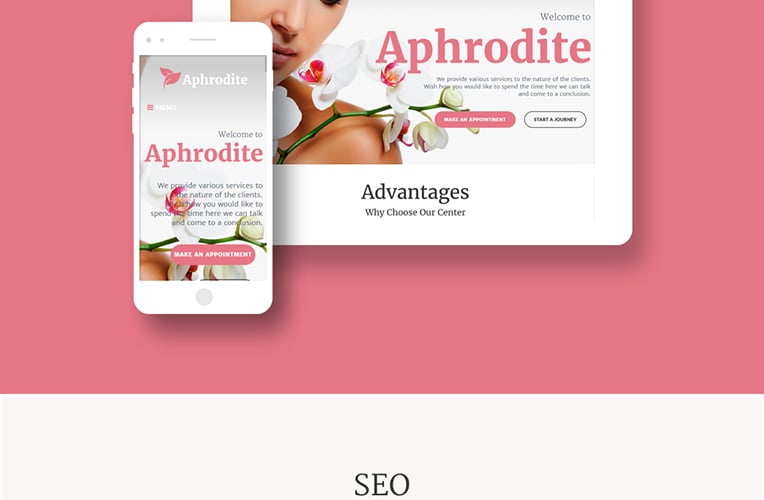 beauty &amp; spa salon отзывчивая тема wordpress