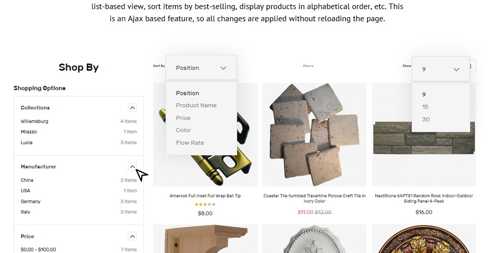 строительные материалы отзывчивая тема magento