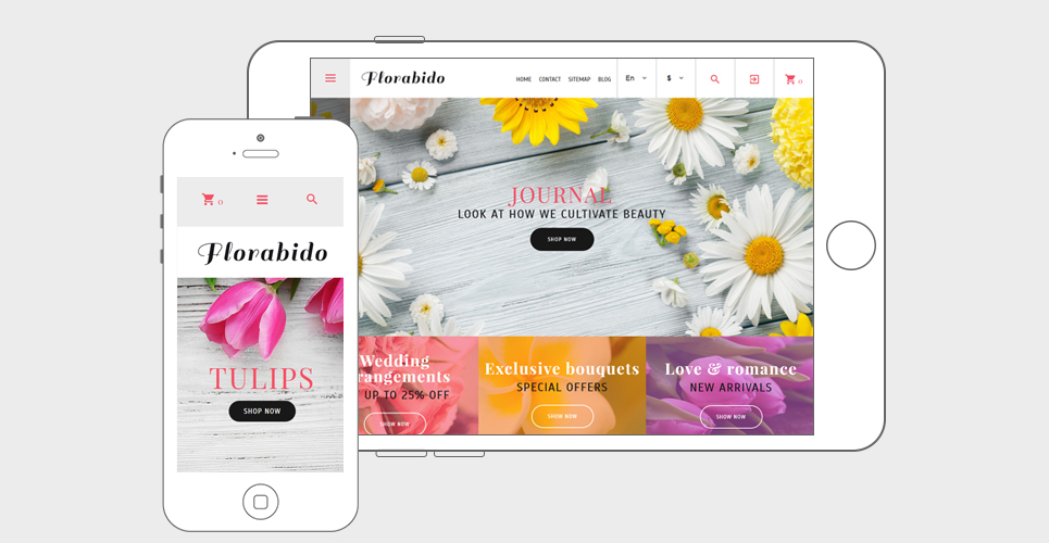 букеты и цветочная композиция prestashop тема