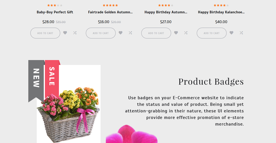 букеты и цветочная композиция prestashop тема