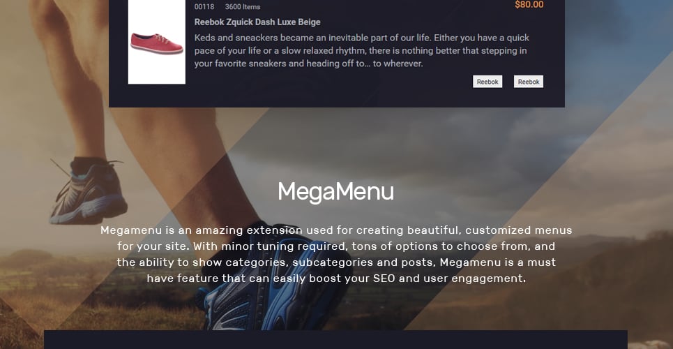 кроссовки магазин prestashop тема