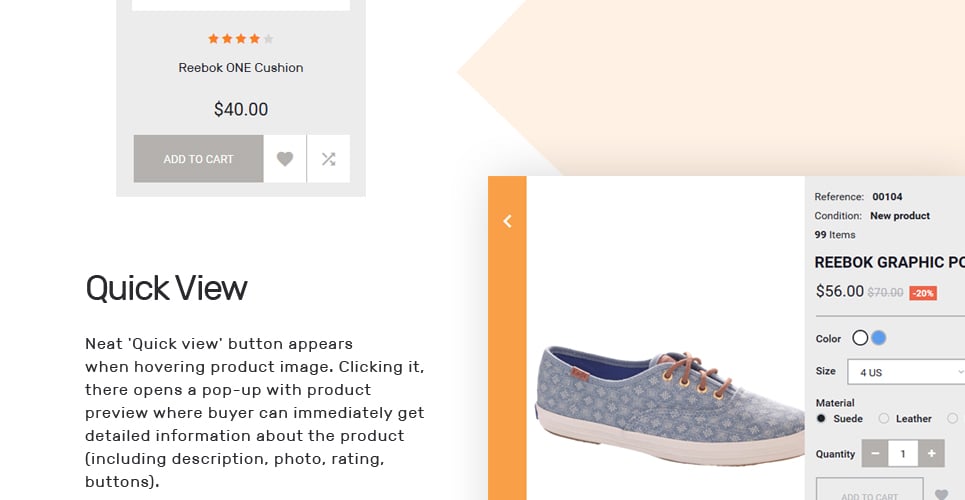 кроссовки магазин prestashop тема