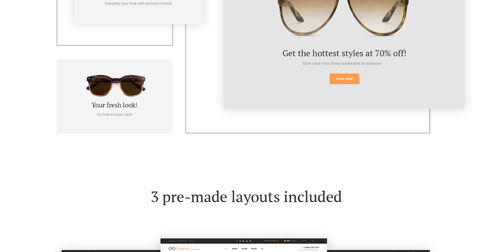 отзывчивая тема магазина очков prestashop