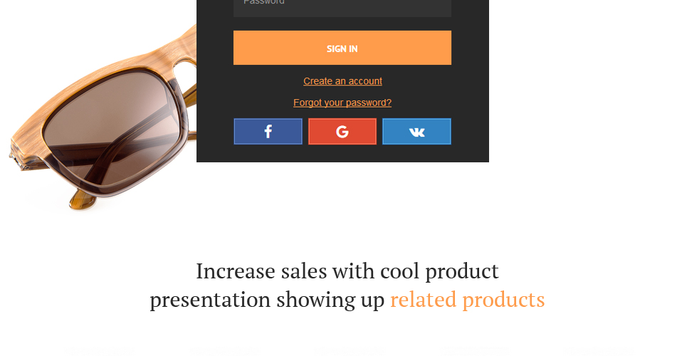 отзывчивая тема магазина очков prestashop