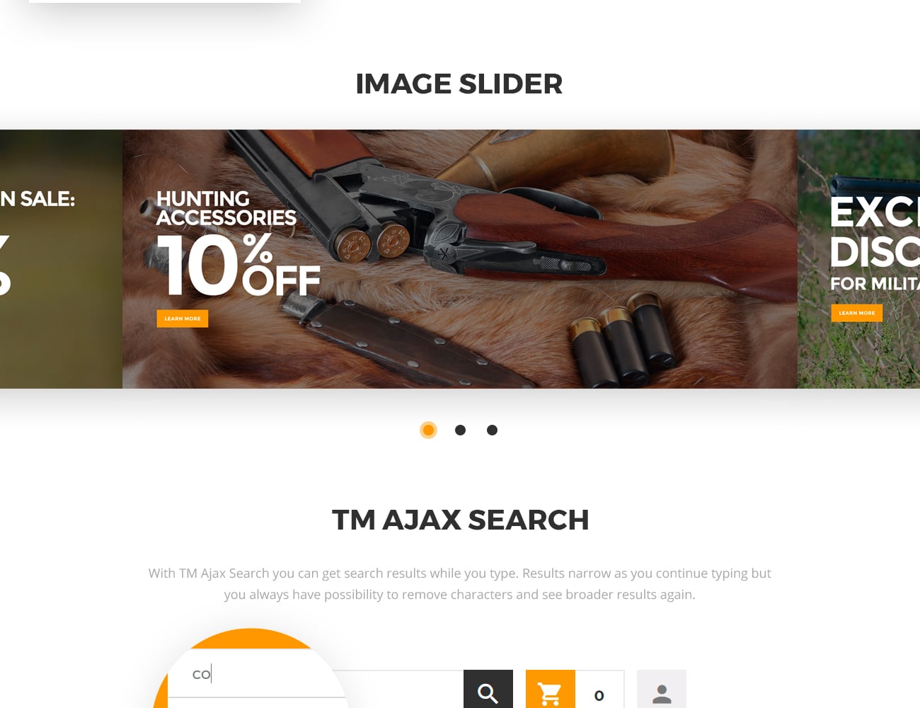 охотничье снаряжение магазин шаблон magento тема