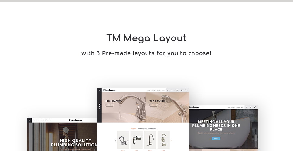 сантехника отзывчивая тема prestashop