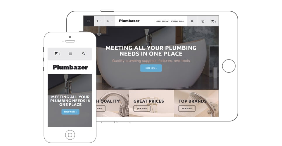 сантехника отзывчивая тема prestashop