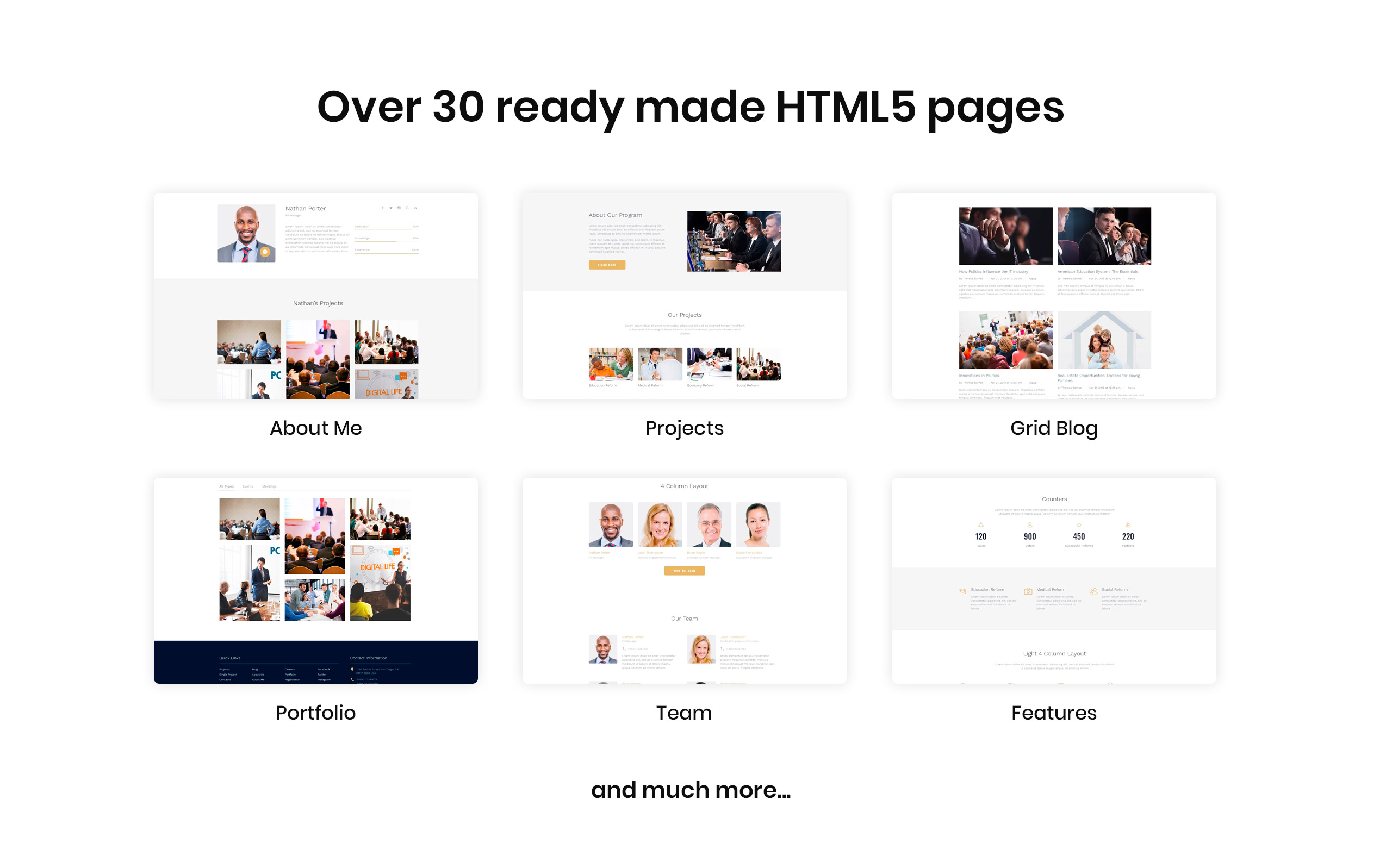 freedom political party многостраничный html шаблон сайта