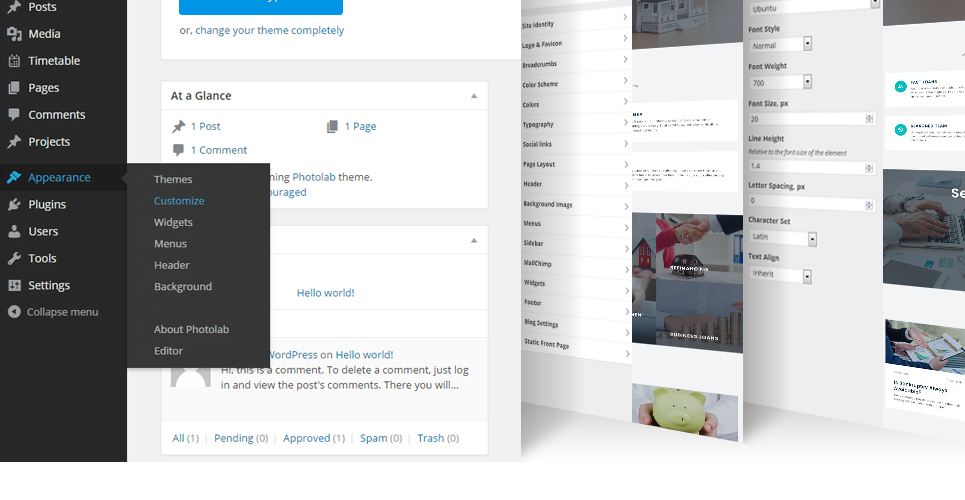 кредиты и ипотека бизнес тема wordpress