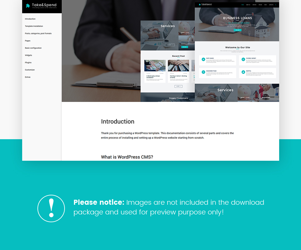 кредиты и ипотека бизнес тема wordpress