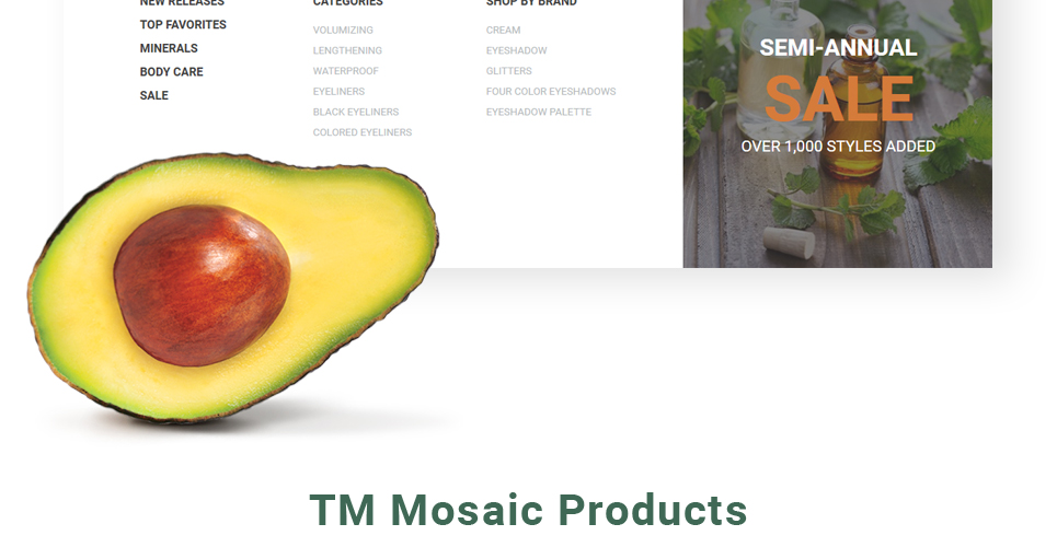 магазин органической косметики prestashop theme