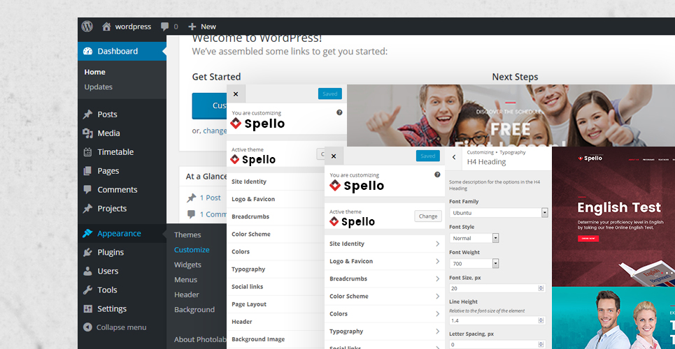 языковая школа wordpress тема