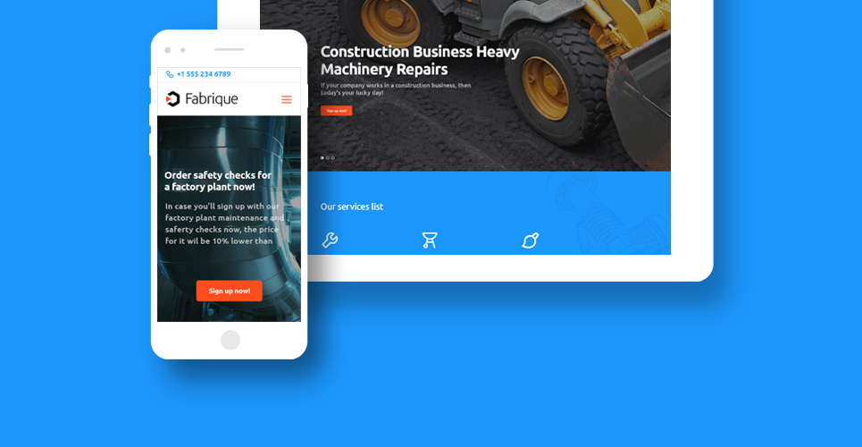 промышленная и инженерная тема wordpress
