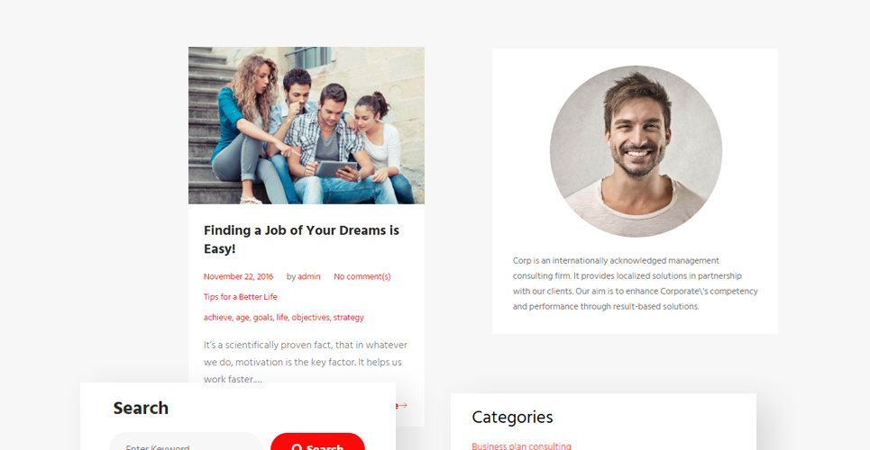 life &amp; business coaching wordpress тема