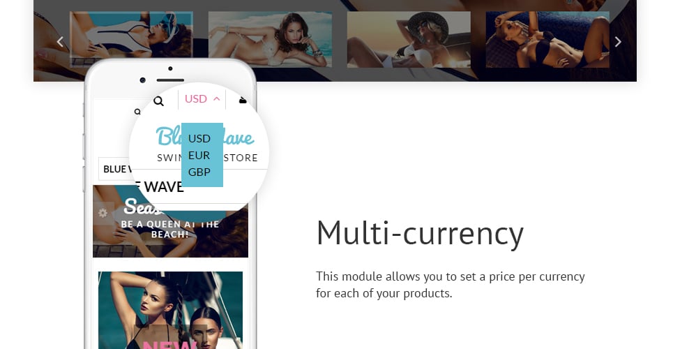 купальники отзывчивая тема shopify