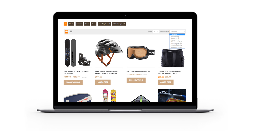 туристическое снаряжение shopify тема