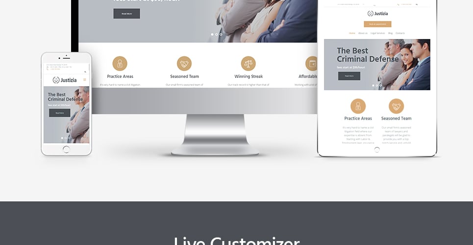 lawyer services адаптивная тема wordpress