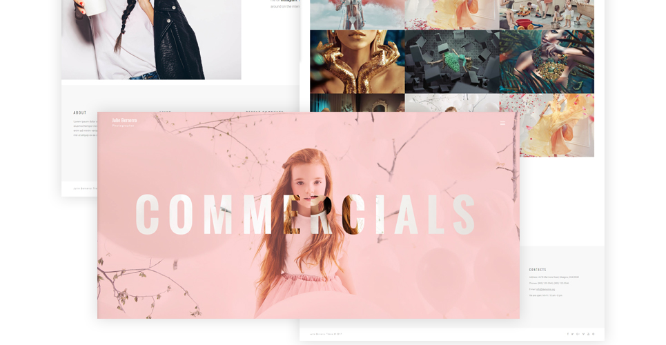 photographer portfolio адаптивная тема wordpress