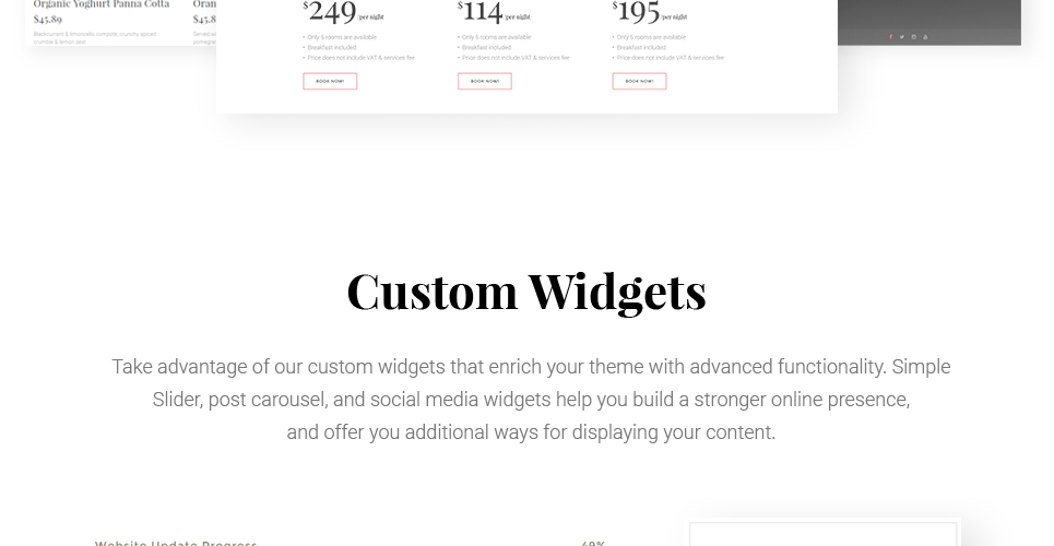 современный отель и курорт wordpress тема