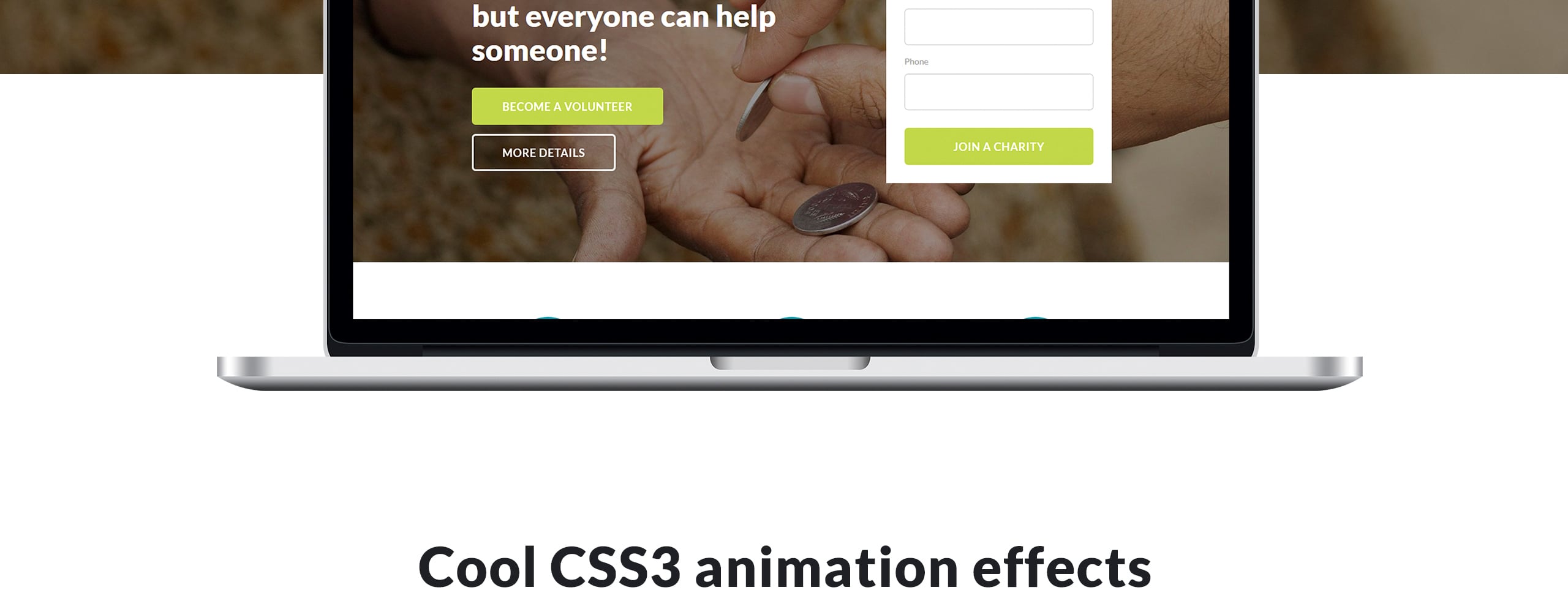 благотворительный html шаблон сайта