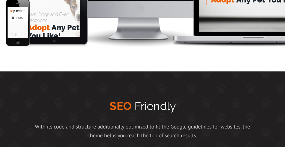 приют для животных отзывчивая тема wordpress