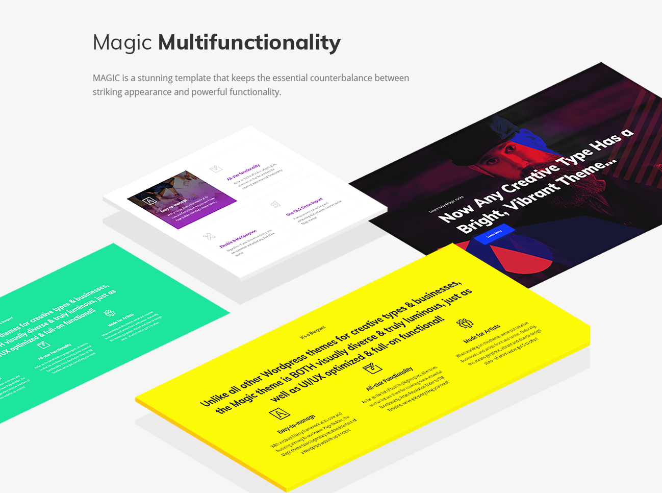 многофункциональная креативная тема wordpress