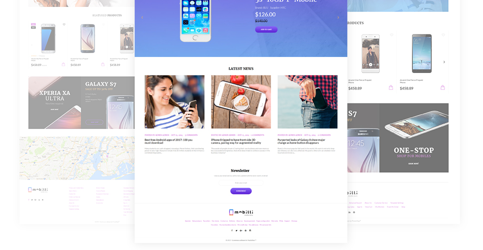 мобильные телефоны и аксессуары prestashop тема