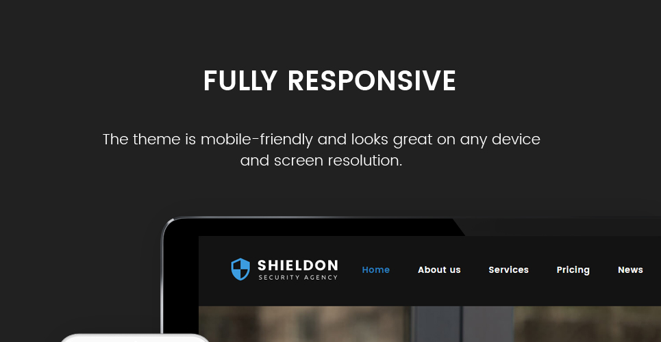Агентство безопасности отзывчивая тема wordpress